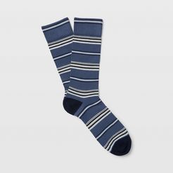 Grey Stripe Multi Stripe Socks in Size One Size