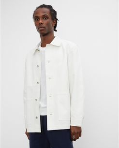 White Chore Coat in Size S