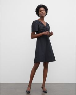 Black Ruched Front Dress in Size 00P