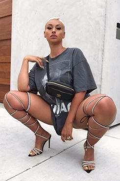 AKIRA Azalea Wang Moving To The City Diamond Wrapped Strappy Heel