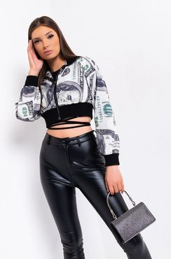 Big Benjamins Long Sleeve Cropped Jacket