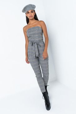 Day Out Strapless Tie Waist Jumpsuit