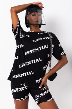 Essential Af Oversized Graphic T Shirt