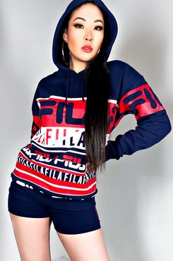 AKIRA Fila Womens Harley Hoodie