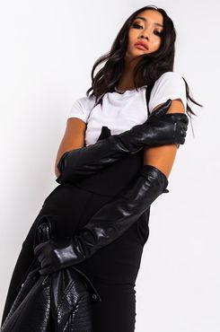 The Nanny Long Pleather Glove