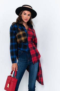 Just The Way It Is Long Sleeve Plaid Button Up Shirt