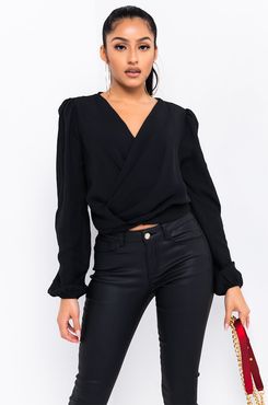 Over Your Head Deep V Blouse