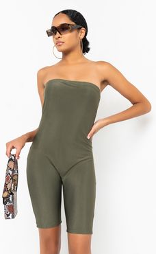 AKIRA Paxton Don't Hold A Grudge Tube Top Romper