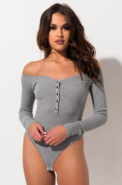 AKIRA Paxton The One U Want Off Shoulder Bodysuit