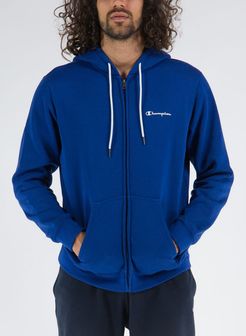 FELPA FULL ZIP CLASSIC CON CAPPUCCIO MICRO LOGO