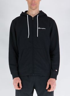 FELPA FULL ZIP CLASSIC CON CAPPUCCIO MICRO LOGO