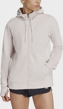 FELPA FULL ZIP CON CAPPUCCIO