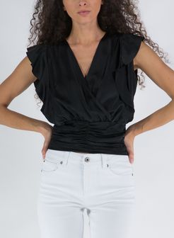 BLUSA CON VOLANT