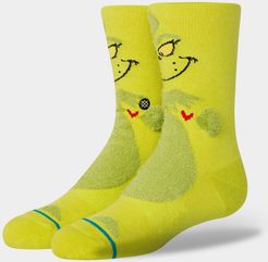 3D Grinch Kids Crew Socks