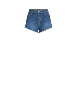 Shorts In Denim, Donna, Blu Navy