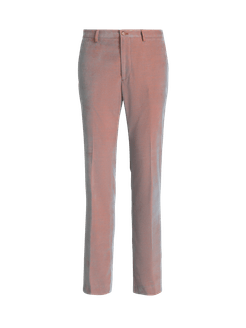 Pantaloni Sartoriali Paisley In Velluto, Uomo, Azzurro