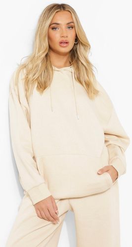 Basic Oversized Hoodie - Beige - 4