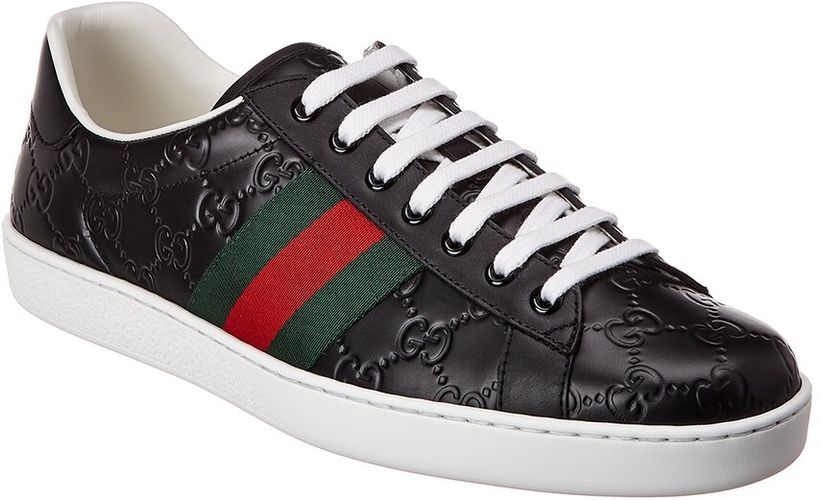 Gucci Ace Signature Leather Sneaker