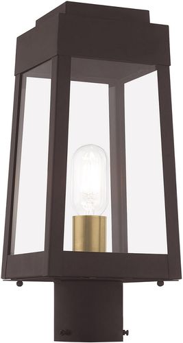 Livex Oslo 1 Lt Bronze Outdoor Post Top Lantern