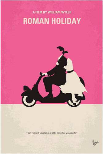 Roman Holiday Minimal Movie Poster by Chungkong