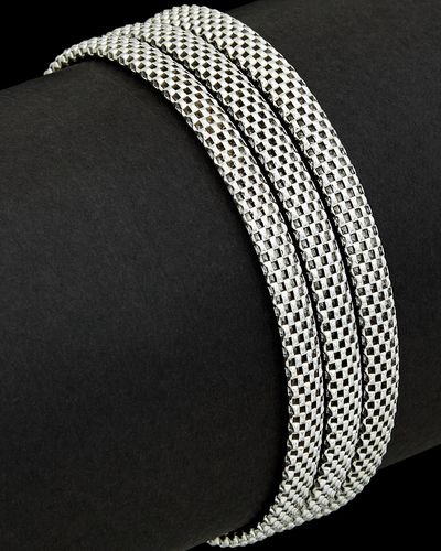 Italian Silver Cage Link Bracelet