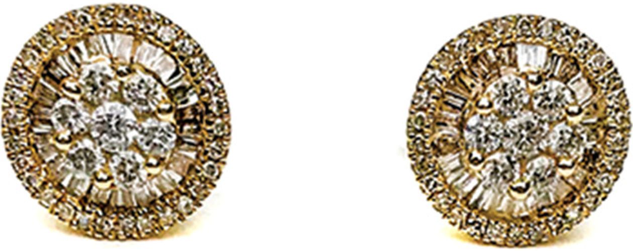 Arthur Marder Fine Jewelry 18K 0.50 ct. tw. Diamond Baguette Earrings