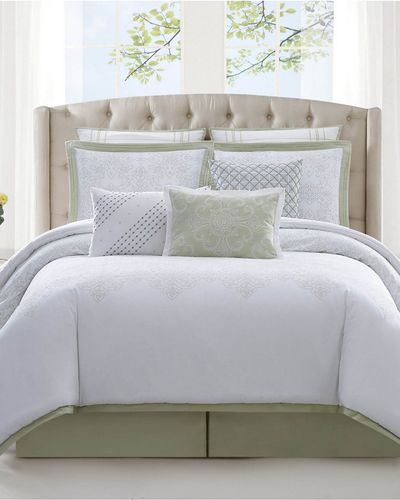 Charisma Belaire Cotton Eyelet 4PC Duvet Cover Set