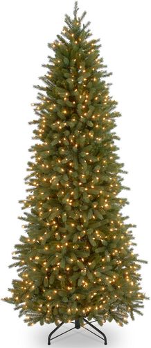 National Tree 7.5ft Feel-Real Jersey Fraser Pencil Slim Fir Hinged Tree