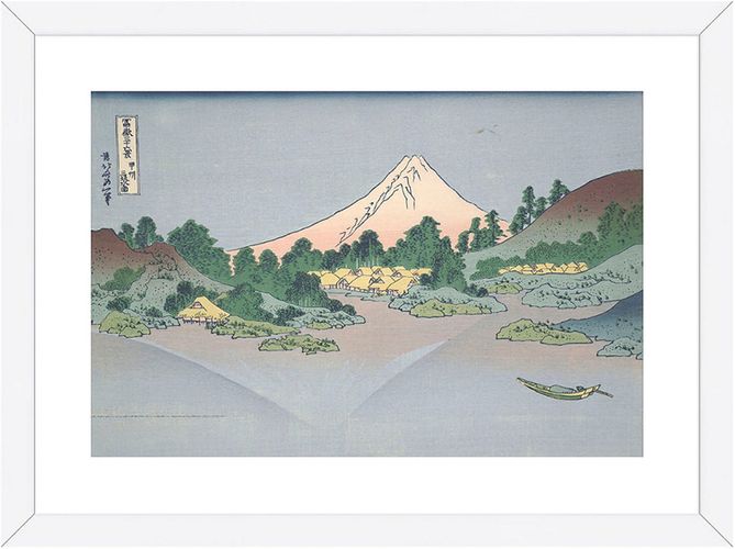 McGaw Graphics Reflection of Fuji in Lake Misaka in Kai Province, from the series Thirty-six Views of Mount Fuji, 1831 by Katsus