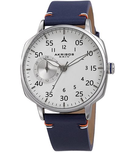 Akribos XXIV Men's Leather Watch