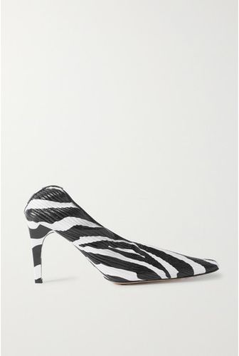 Zebra-print Textured-leather Pumps - Zebra print