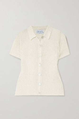 Ribbed-knit Shirt - Beige