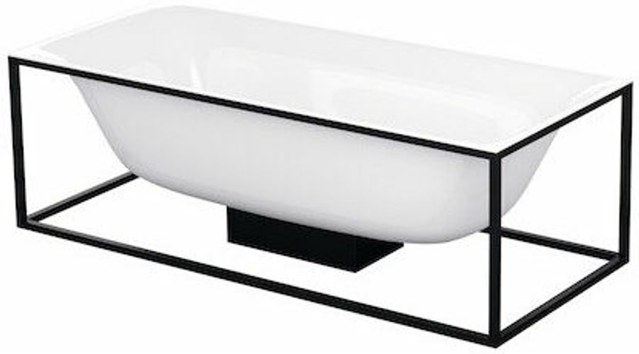 Lux Shape vasca da bagno rettangolare free-standing 180x80x80x45cm, 2 schienale inclinato, 3452-, colorazione: Bianco con Glasur Plus