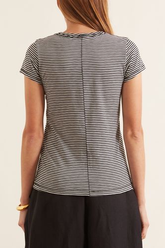 Striped Tee in Black/White