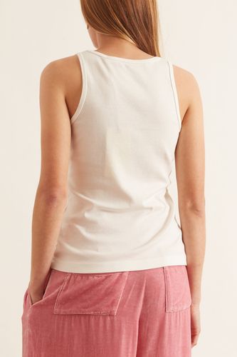 New Perfect Tank in Washed White