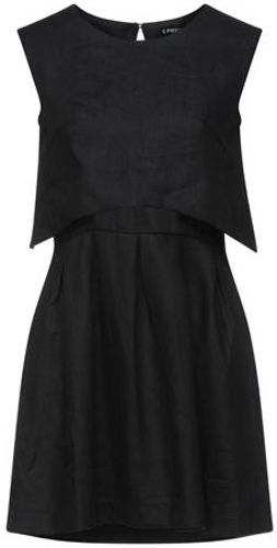 Donna Vestito corto Nero XS 100% Lino