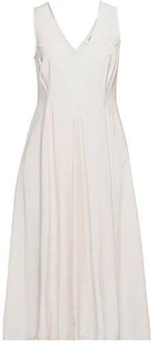 Donna Vestito midi Beige 38 89% Viscosa 11% Poliammide