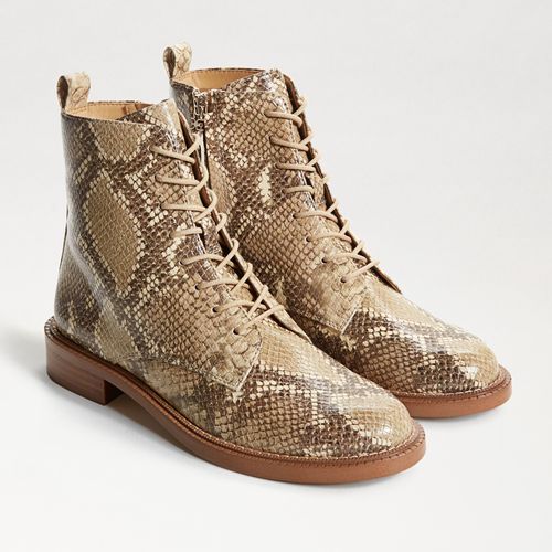 Nina Combat Boot Wheat Multi Snake