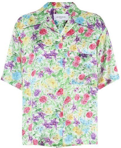 Floral silk shirt