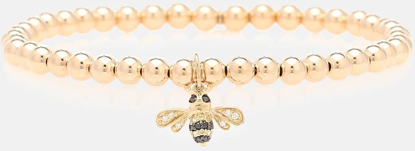 Bumblebee 14kt gold beaded bracelet