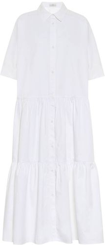Cotton midi shirt dress