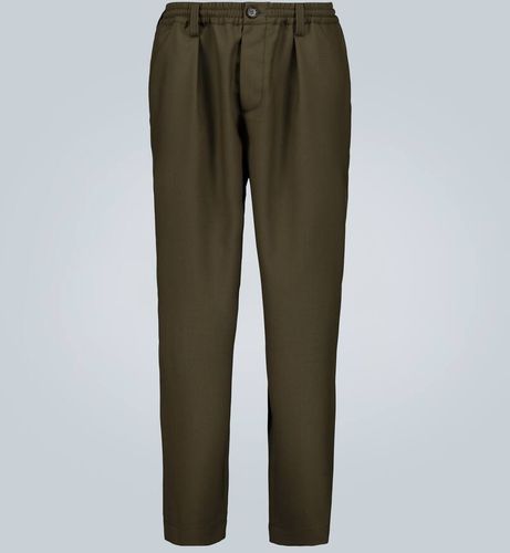 Cropped wool pants