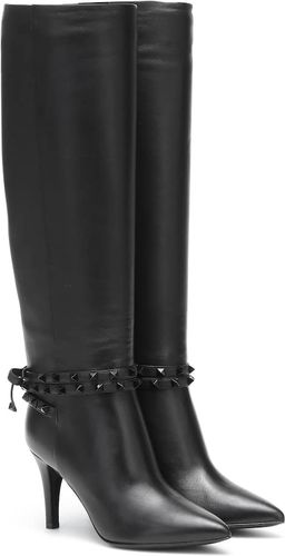 Rockstud Flair over-the-knee leather boots