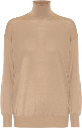 Cashmere and silk turtleneck sweater