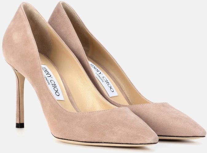 Romy 85 suede pumps