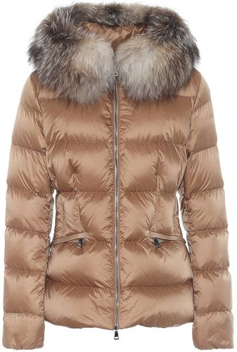 Fur-trimmed down jacket