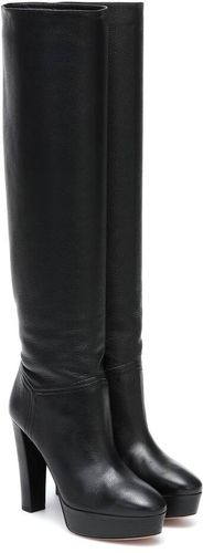 Chambord leather knee-high boots