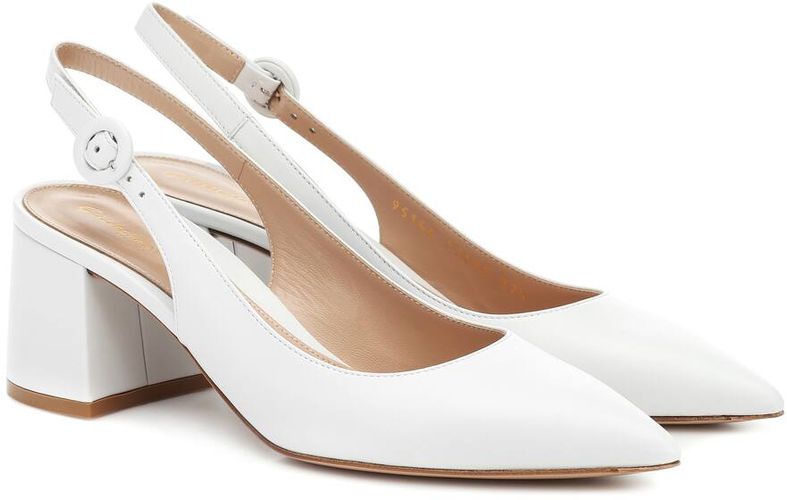 Agata 60 leather slingback pumps