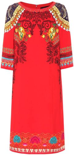 Printed crÃªpe midi dress