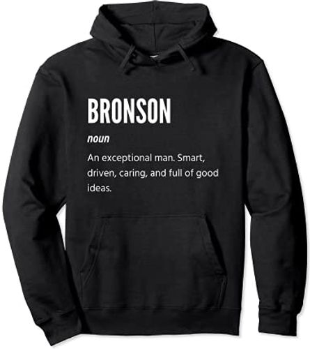 Bronson Gifts, sostantivo, un uomo eccezionale Felpa con Cappuccio